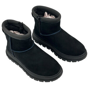 Koolaburra by UGG Koola Mini Hybrid Waterproof Black Suede Boots Womens 7 New